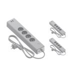 Voordeelpak 3x Calex Smart Stekkerdoos + USB BE/FR | Tuya Wi-Fi