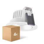 Voordeelpak 4x Ledvance LED  SPOT ADJUST Aluminium  8W 720lm 36D - 940 Koel Wit | Zaagmaat 68mm - IP20 - Beste Kleurweergave -  Dimbaar