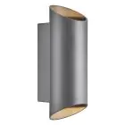 Nordlux Nico Wandlamp Aluminium Antraciet Up & Down | IP54 - Geschikt voor 2x GU10